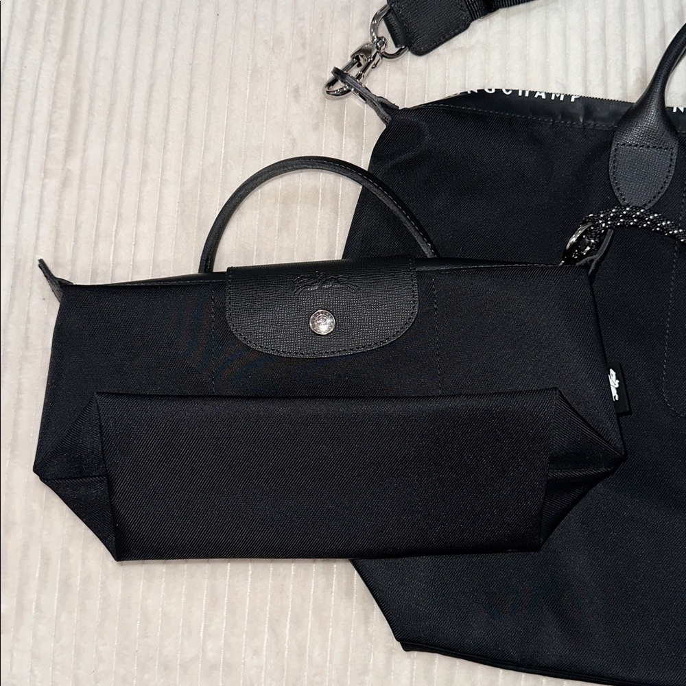 Longchamp Le Pliage Energy line satchel in xl and energy pouch - Picture 2 of 9